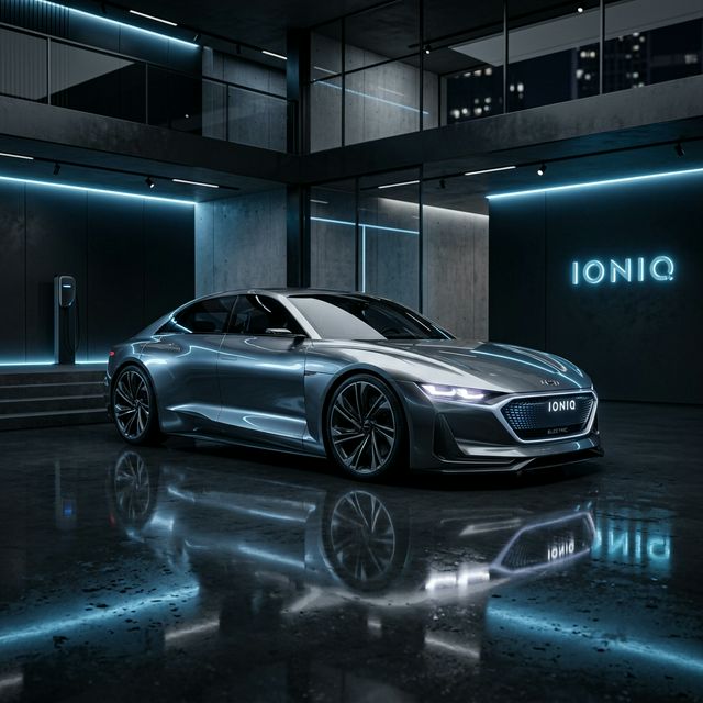 Voiture de luxe futuriste